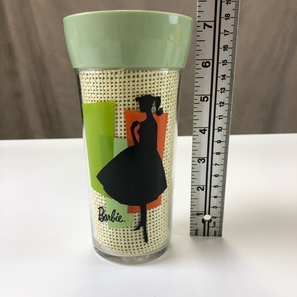 barbie Set of 4 basketweave insulated glasses by Trudeau - Picture 3 of 6